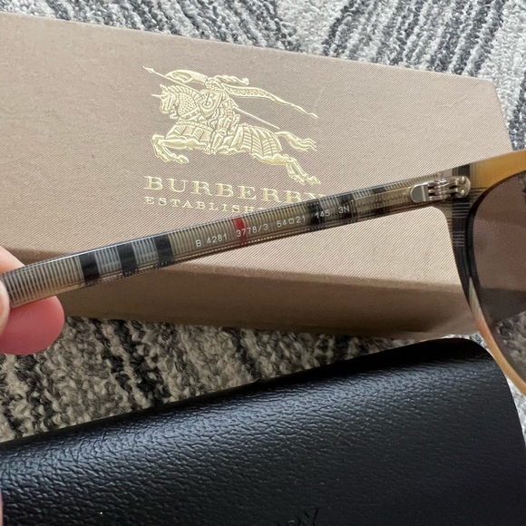 NIB 100% Authentic Burberry Unisex Acetate Sunglasses - Picture 4 of 4